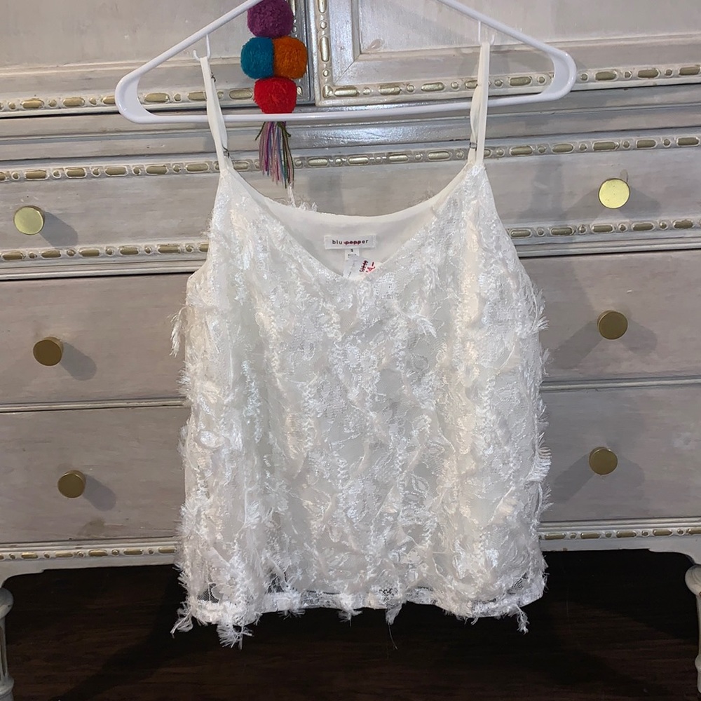 Blu Pepper Feather Cami